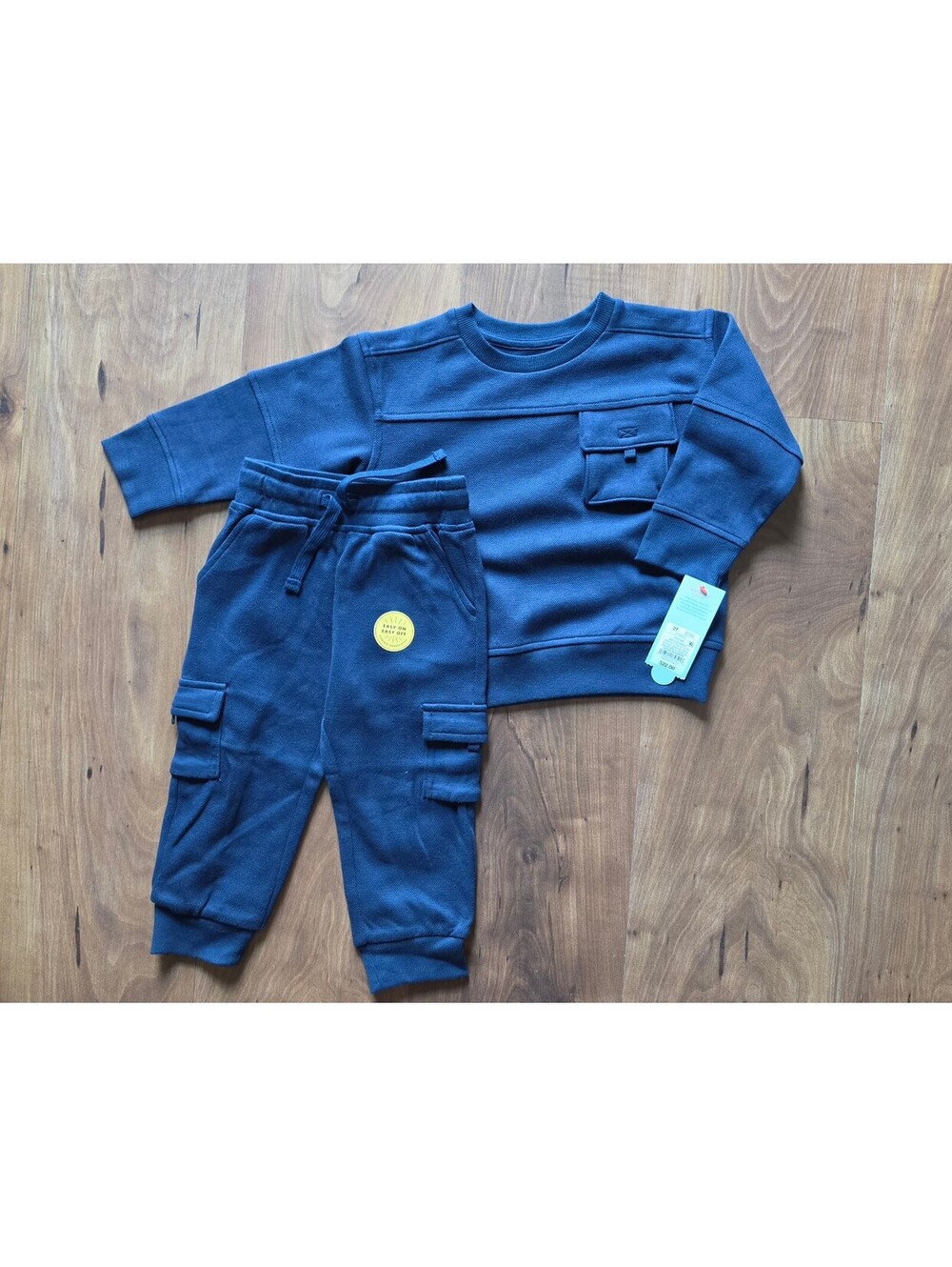 NWT Cat & Jack Toddler Boys Sweatshirt Jogger Set Navy Blue 2T,441